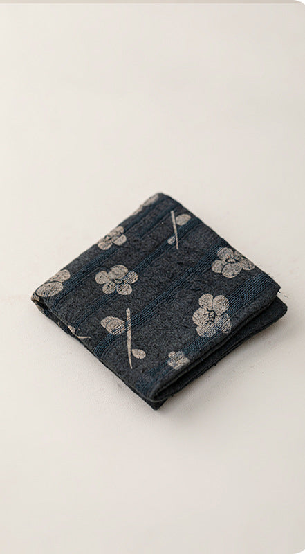 Torchon Gongfu en coton et lin teint à la main Gohobi