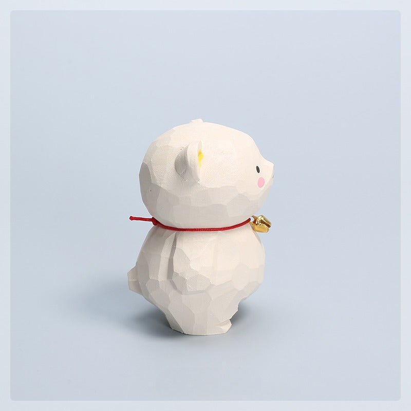 Gohobi Handcrafted Wooden Bear Ornament