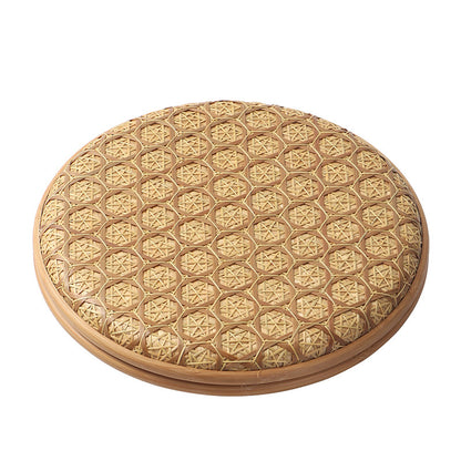 Gohobi Handmade Bamboo Woven Pu'er Tea Box – Retro Chinese Tea Cake Storage Box for Qizi Cake Collection