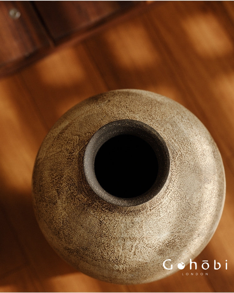 Gohobi Japanese-style Wabi Sabi Handmade Zen Large Vase 017