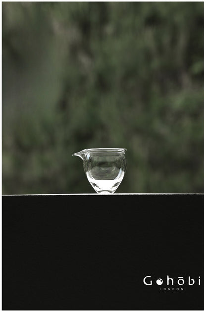Gohobi Glass Fair Cup with Handle – Heat-Resistant Gongfu Tea Pitcher