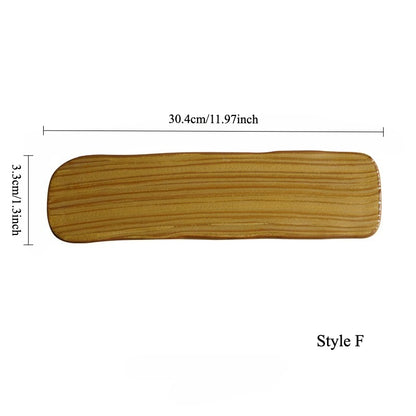 Gohobi Hand-Painted Rectangular Sushi Plate