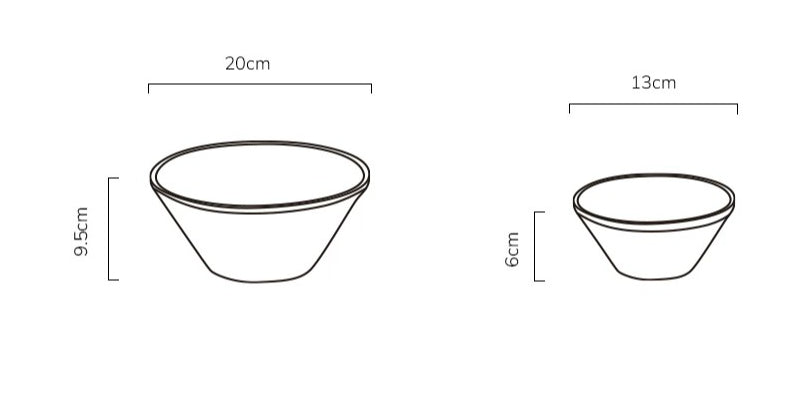 Gohobi Retro Double-Wall Stainless Steel Cone Bowl