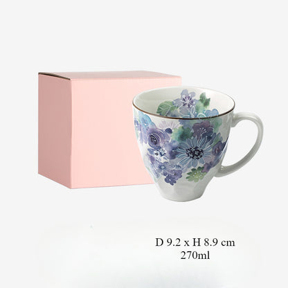 [Made In Japan] Gohobi Japanese Flowers Mug Coffee Cup