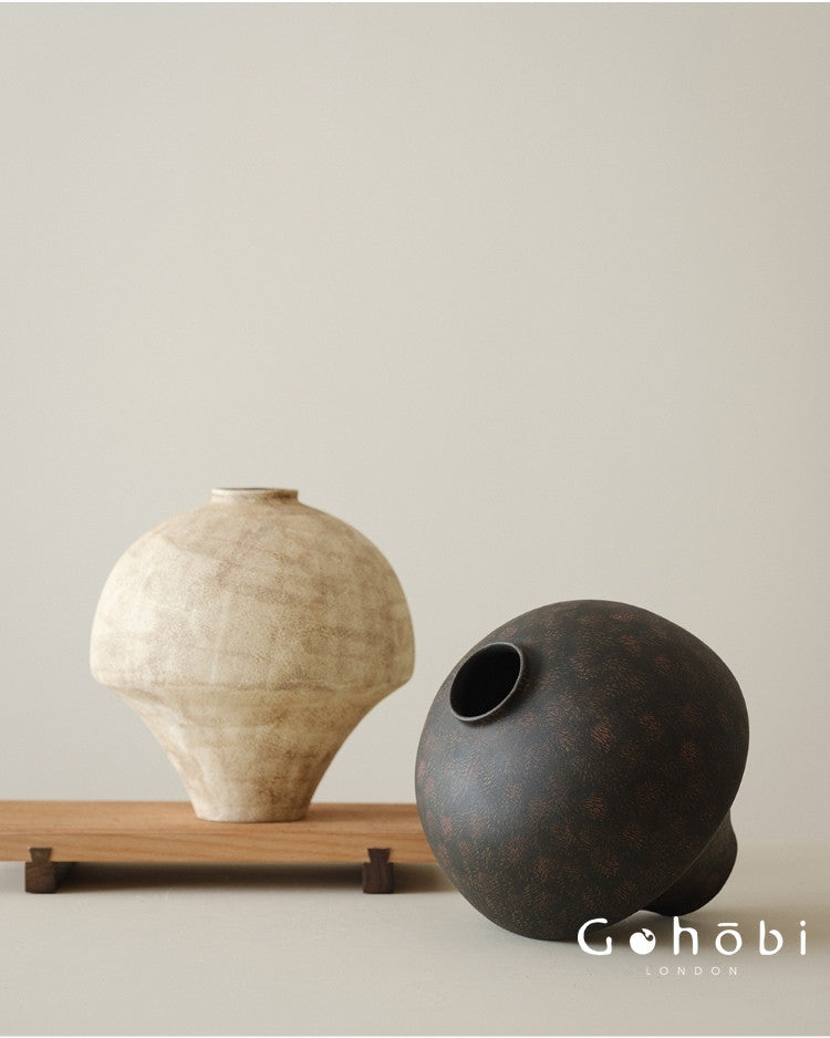 Gohobi Japanese-style Wabi Sabi Handmade Zen Large Vase 015