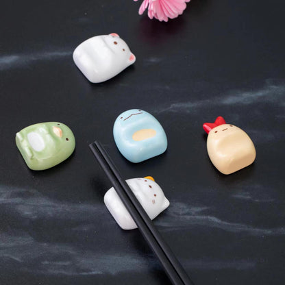 Gohobi Ceramic Cartoon Animal Chopstick Rest