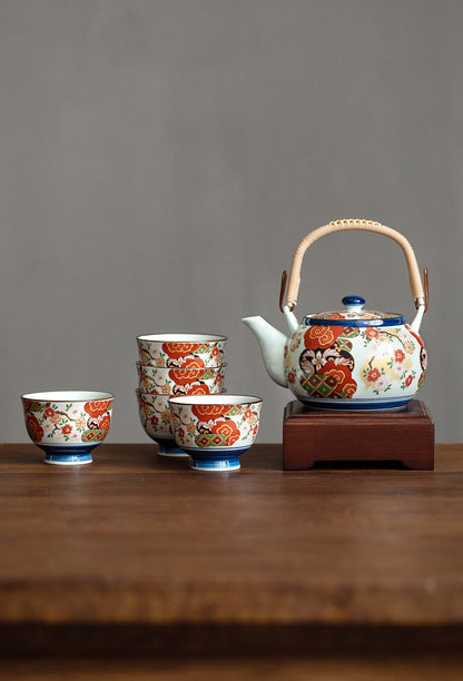 [Made In Japan] Gohobi Japanese Ancient Imari Tea Set