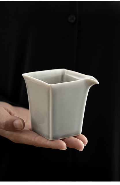 Gohobi Japanese Style Ice Grey and Green Pitcher 001