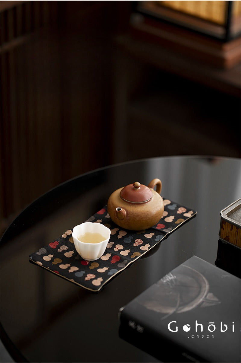 Gohobi Cotton and Linen Gourd Tea Towel – Absorbent Tea Cloth for Tea Table