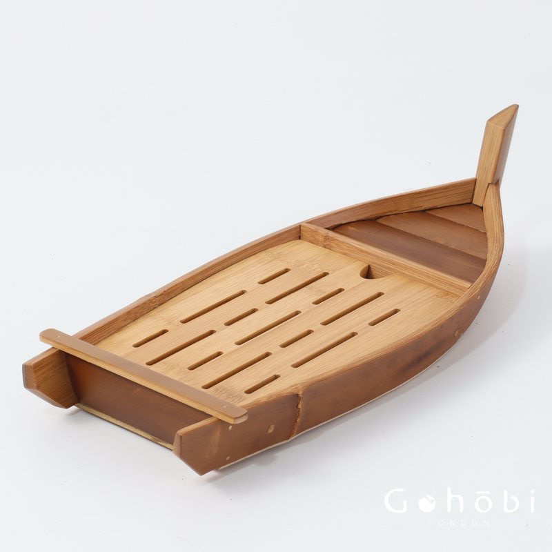 Gohobi Natural Old Bamboo Tea Tray – Water Storage Kung Fu Tea Tray Portable Wet Tea Table