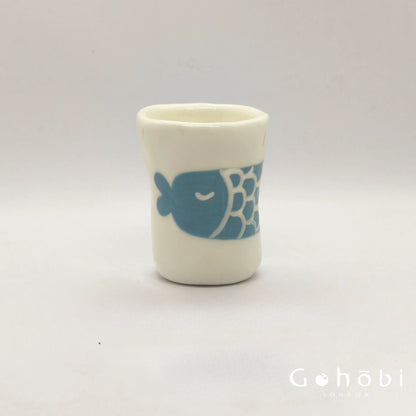 Gohobi x Little Diary Hand-Painted Fish Ceramic Coffee Cup