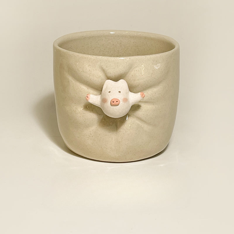 Gohobi x Little Diary Handmade Ceramic Animals Mugs