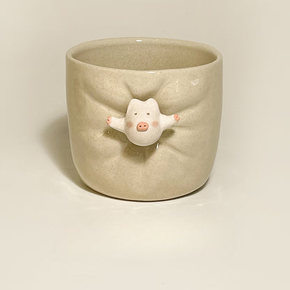 Gohobi x Little Diary Handmade Ceramic Animals Mugs