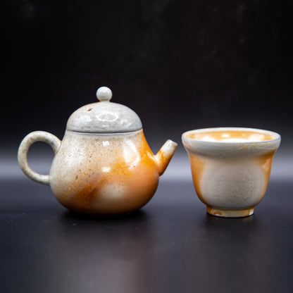 [火跡 x Gohobi Gallery] Wood Fired Porcelain Teapot Set