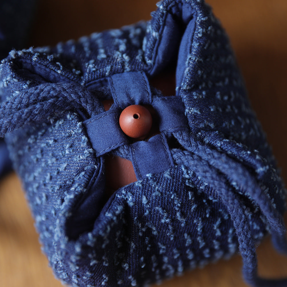 Gohobi Denim Mini Teaware Storage Travel Bag