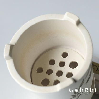 Gohobi Flowing Gold Autumn Sunset Dual-Purpose Teapot – Pure Handmade Ceramic Pot