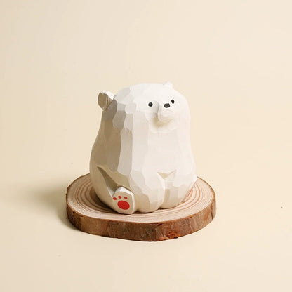 Gohobi Handcrafted Wooden Bear Ornament