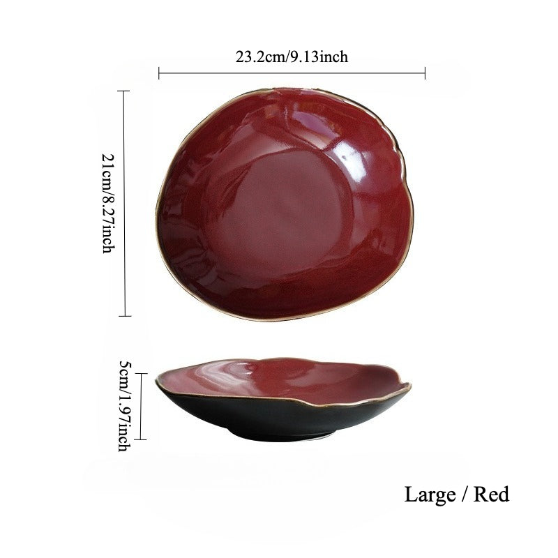 Gohobi Vintage Kiln-Change Irregular Plate