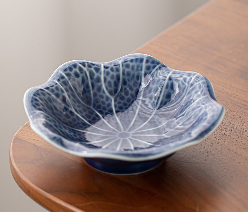 Gohobi Traditional Japanese Glazed Fruit Nuts Small Plate - Hibiscus 004