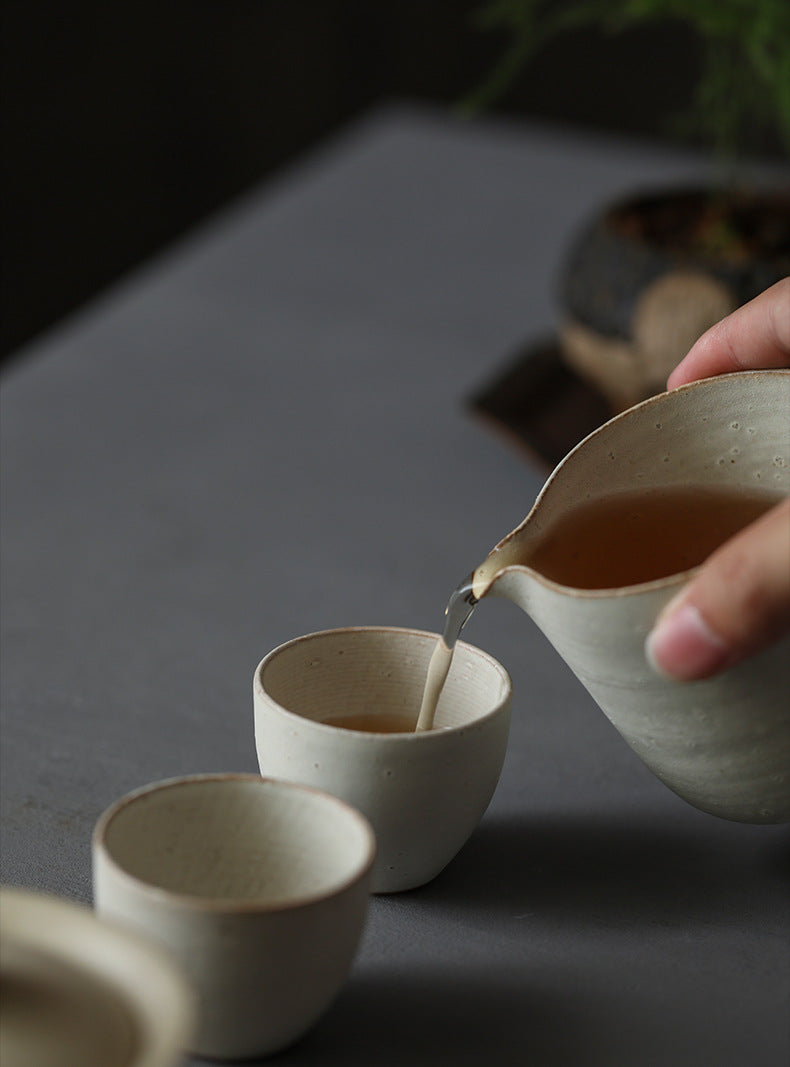 Gohobi Handmade Ceramic Pulverised White Pitchers