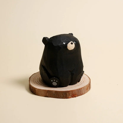 Gohobi Handcrafted Wooden Bear Ornament