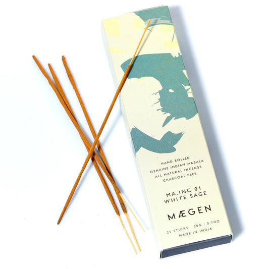 Gohobi x MÆGEN Incense Sticks - White Sage Genuine Indian Masala