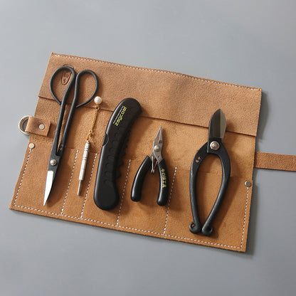 Gohobi Japanese Ikebana Florist Tool Kit – Flower Scissors, Water Injector & Tool Bag Set