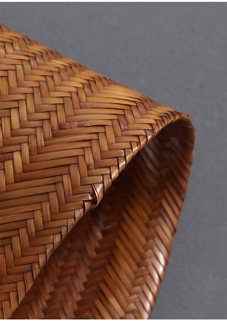 Gohobi Handmade Lacquered Bamboo Woven Tea Mat