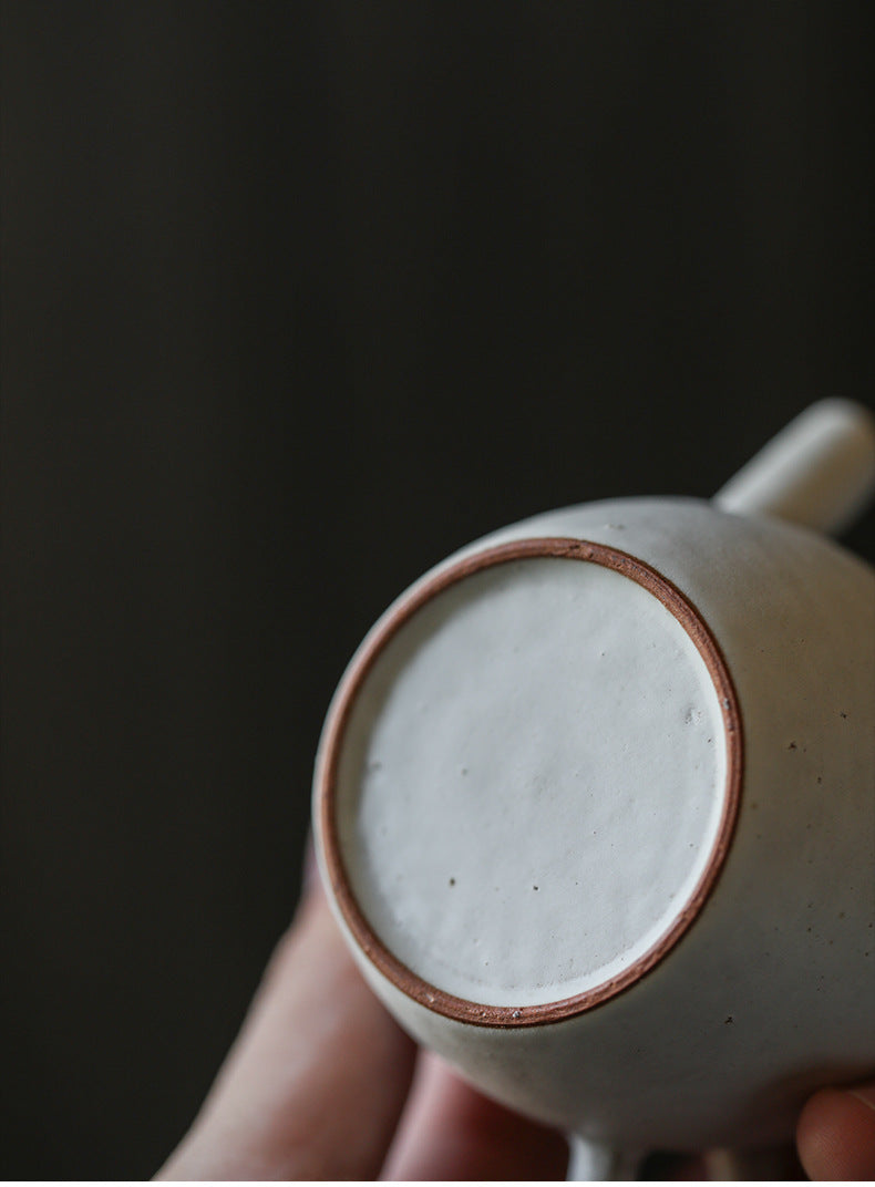 Gohobi Handmade Pulverised Kohiki White Teapots
