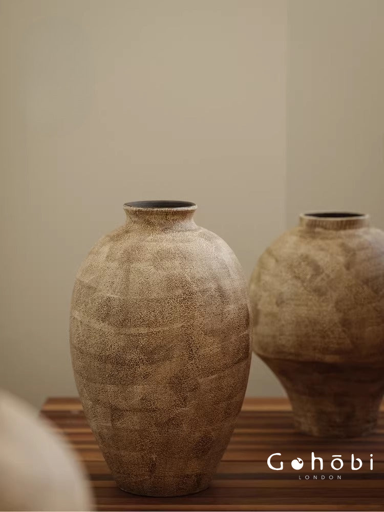 Gohobi Japanese-style Wabi Sabi Handmade Zen Large Vase 020