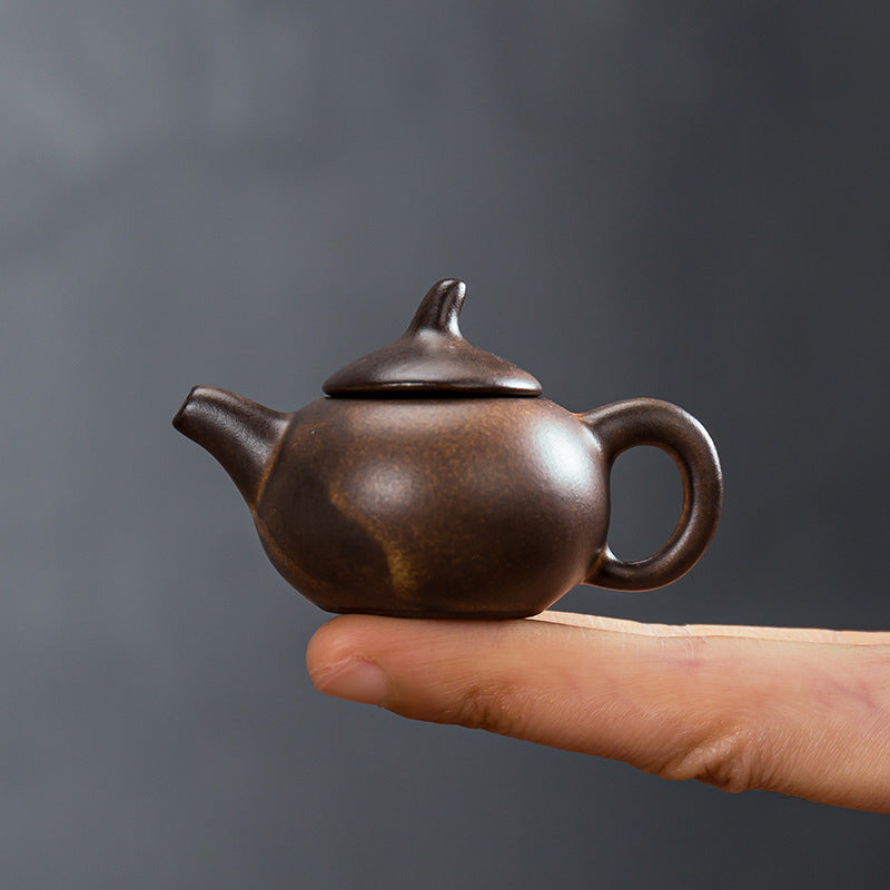 Gohobi Handmade Ceramic YiXing Clay Mini Teapot Ornament Tea pet