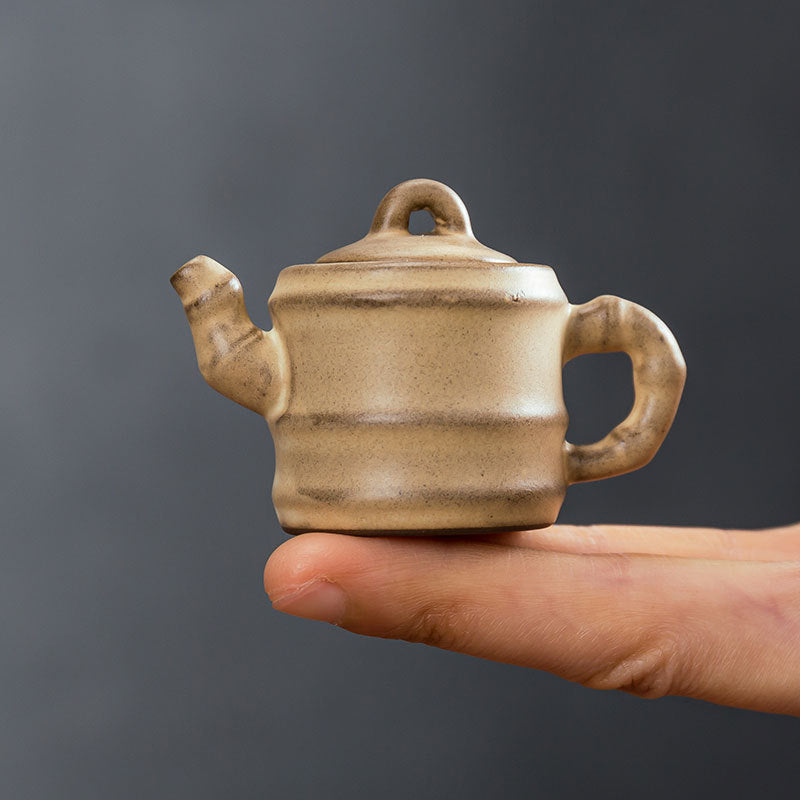 Gohobi Handmade Ceramic YiXing Clay Mini Teapot Ornament Tea pet