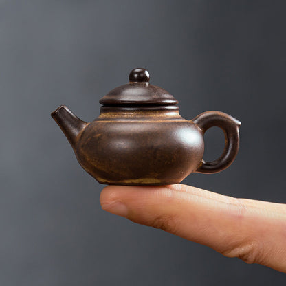 Gohobi Handmade Ceramic YiXing Clay Mini Teapot Ornament Tea pet