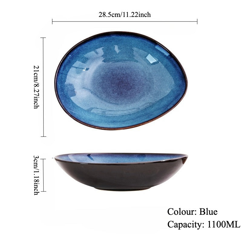 Gohobi Creative Kiln-Change Irregular Ceramic Bowl