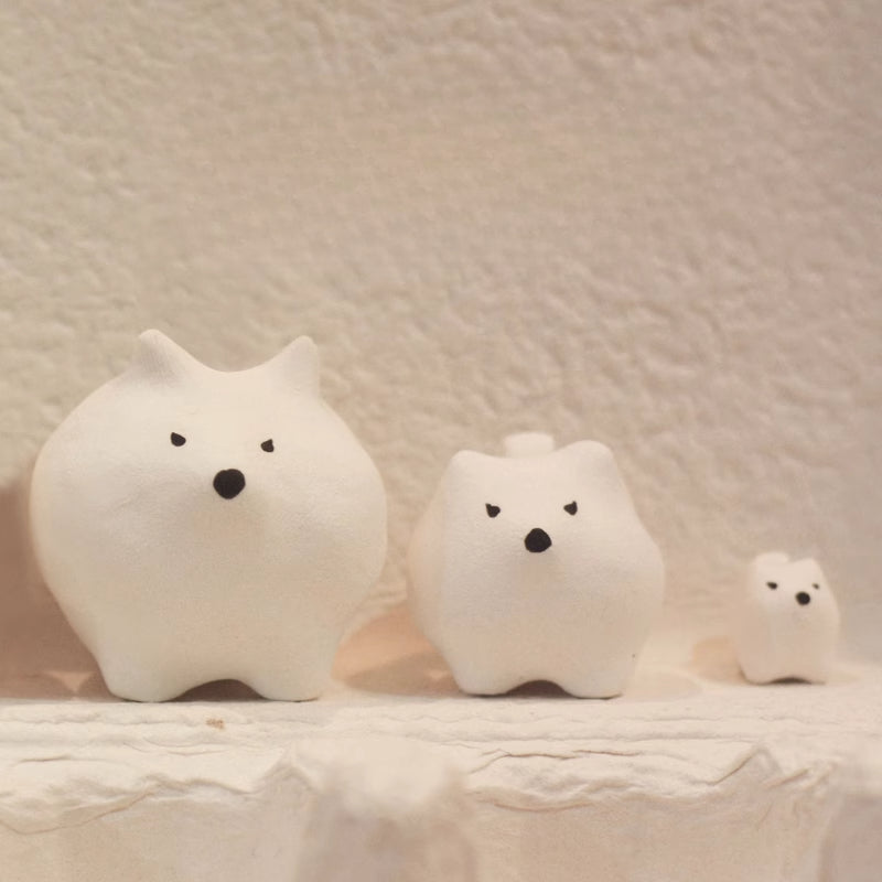 Gohobi x Little Diary Handmade Ceramic Samoyed Dog