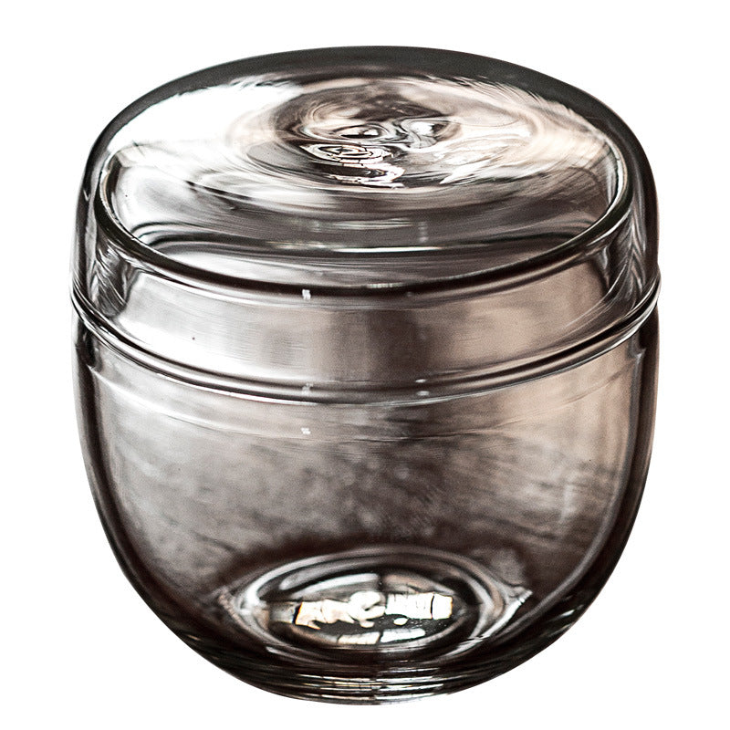 Gohobi Japanese-Style Mini Glass Tea Storage Jar