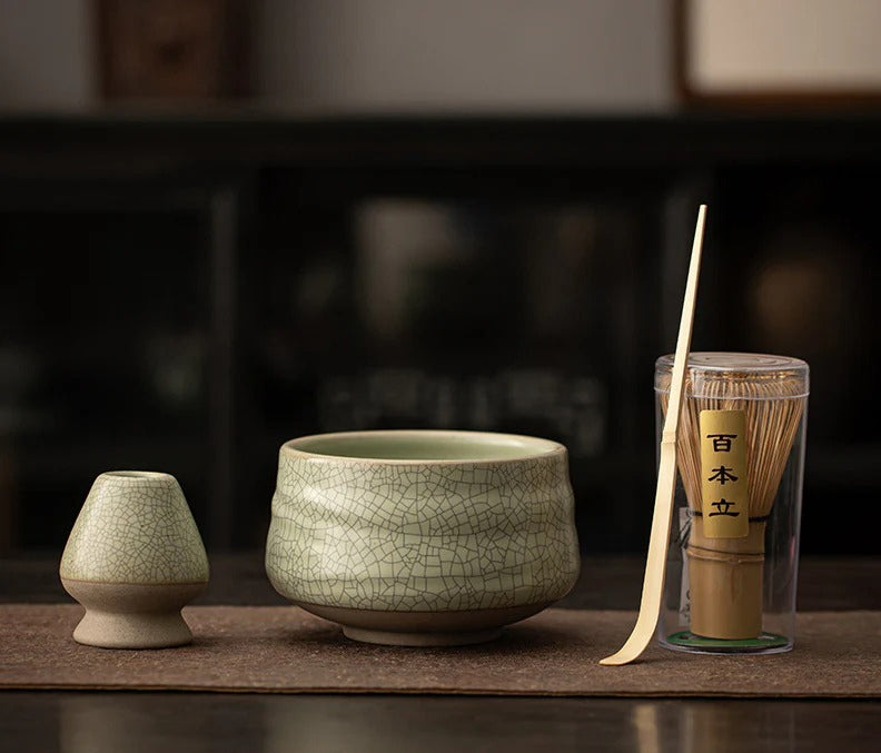 Gohobi Classic Ceramic Bowl Matcha Set