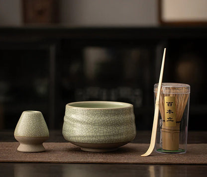 Gohobi Classic Ceramic Bowl Matcha Set