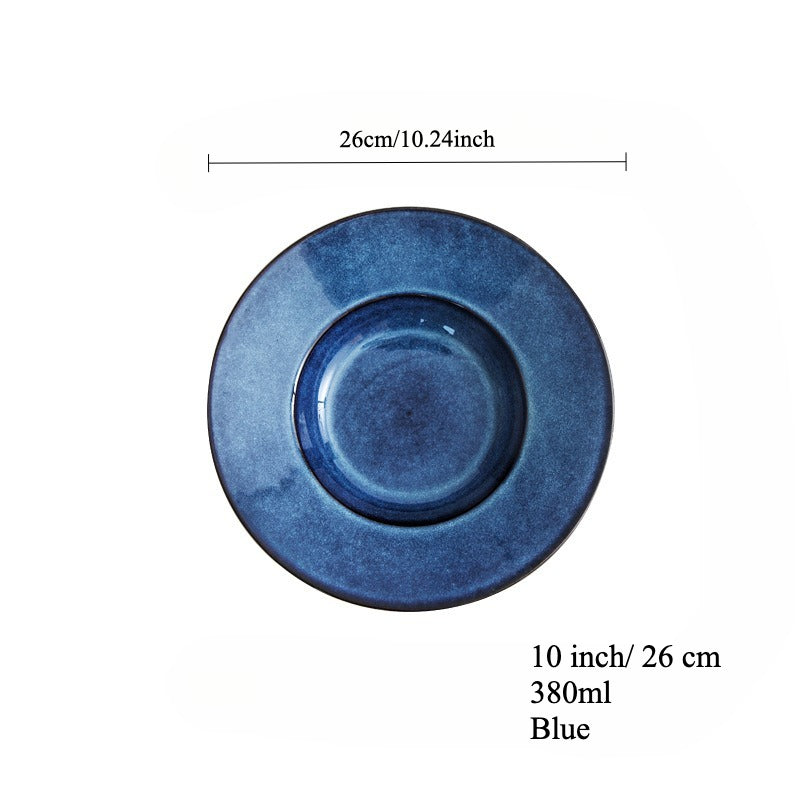 Gohobi Kiln-Glazed Straw Hat Plate