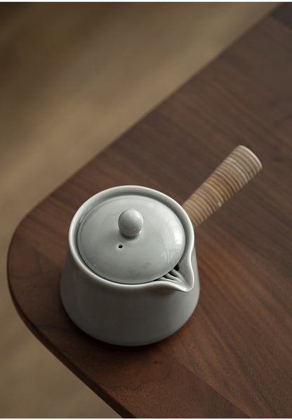 Gohobi Japanese Style Ice Grey Teapot 001