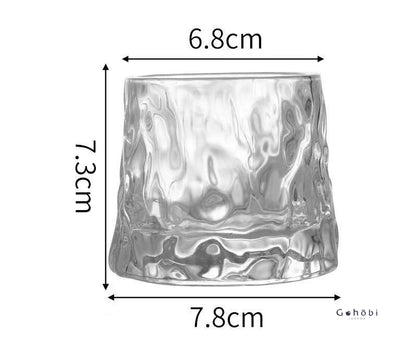 Gohobi Handmade Rotating Glass Tumbler Tea Glass