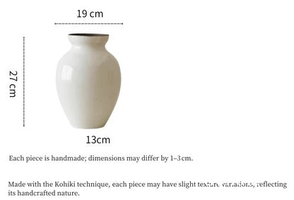 Gohobi Japanese-style Wabi Sabi Handmade Zen Large Vase 011