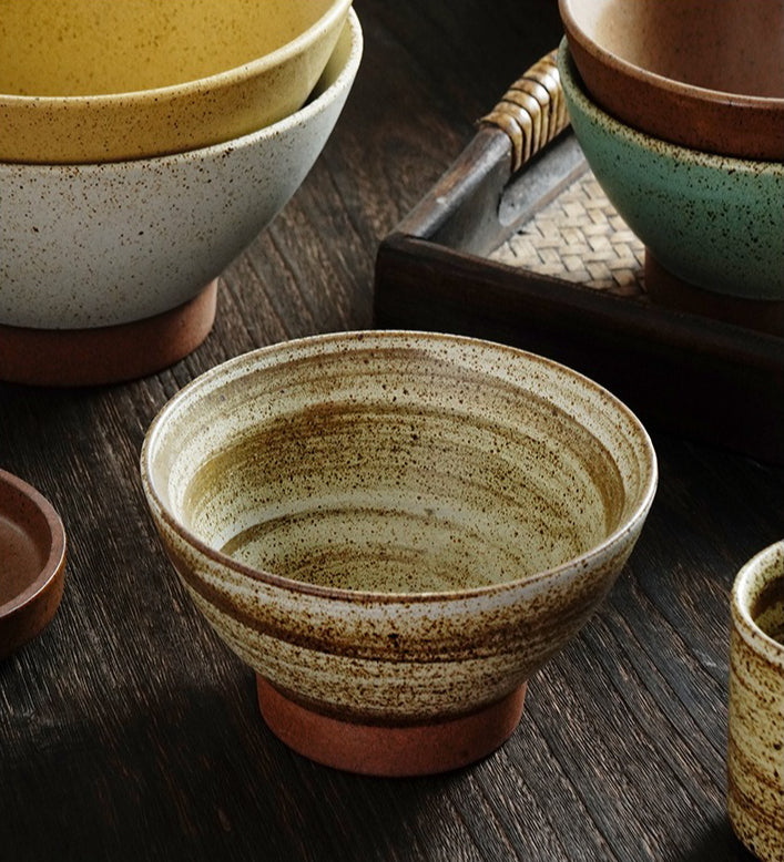 Gohobi Japanese Vintage High-foot Bowl