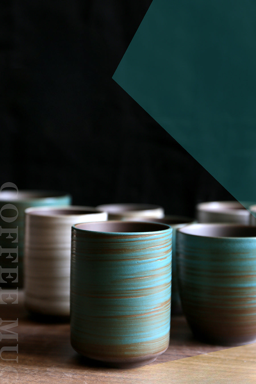 Gohobi Hand-Painted Kiln-Changed Ceramic Cup