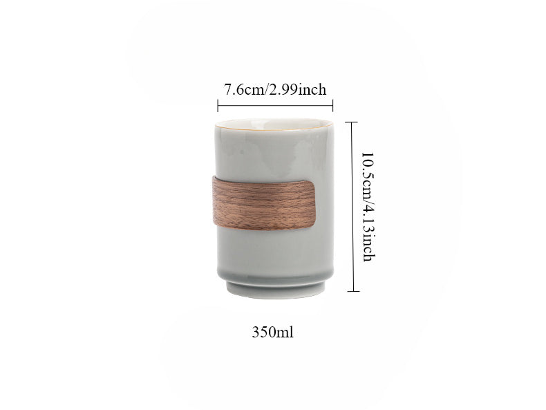 Gohobi Japanese Style Ice Grey and Green Tea Cup 001