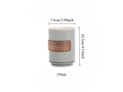 Gohobi Japanese Style Ice Grey and Green Tea Cup 001