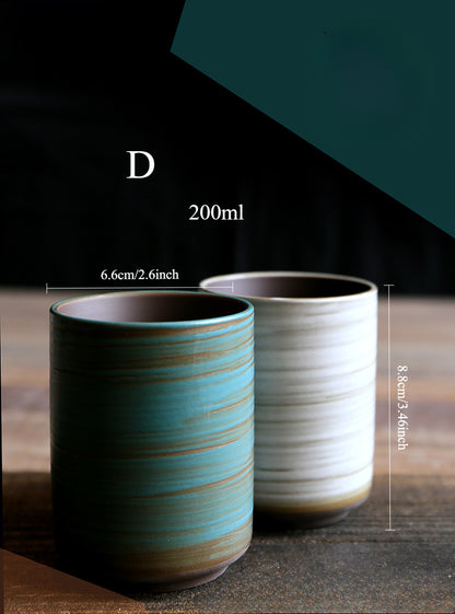 Gohobi Hand-Painted Kiln-Changed Ceramic Cup