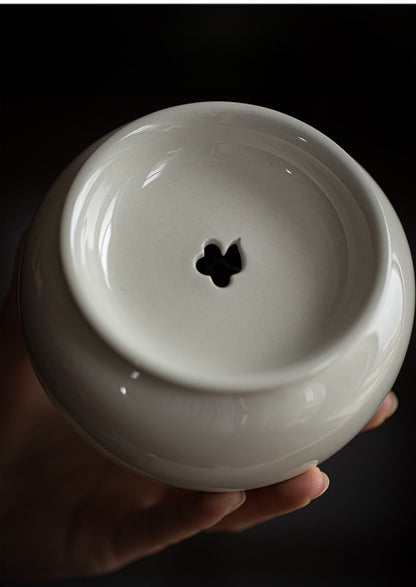 Gohobi Grass Ash Ceramic Jianshui Tea Wash Bowl