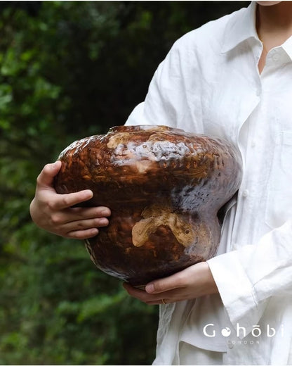 Gohobi Japanese-style Wabi Sabi Handmade Zen Large Vase 025