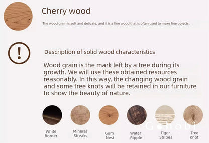 Gohobi Nordic Cherry Wood Solid Wood Bookcase – Handmade Storage Cabinet for Living Room or Study | FSC Certified Furniture